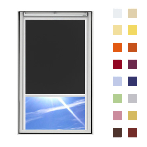 Dachfensterrollo für VELUX-Dachfenster - schwarz (DF13)