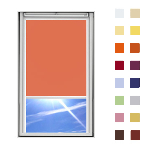 Dachfensterrollo für VELUX Dachfenster - terracotta (DF14)