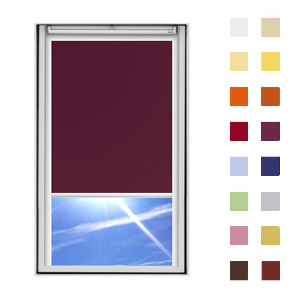 Dachfensterrollos für VELUX-Fenster - weinrot (DF15)