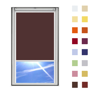 Dachfensterrollo für VELUX - braun (DF4)
