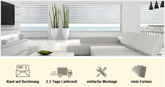 Doppelrollo in Standardgrößen